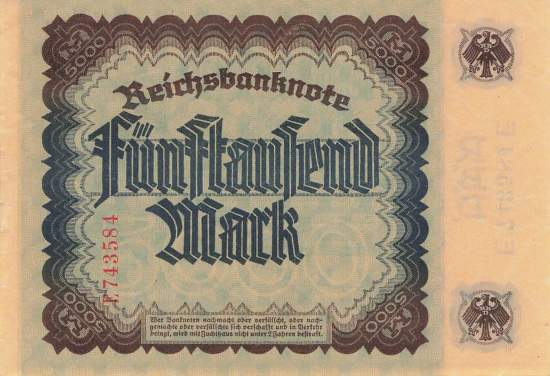 5000 Mark 1922 ro.76 E